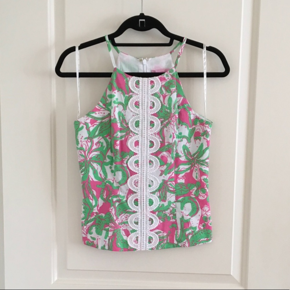 NWT Lilly Pulitzer Hotty Pink Top size 0